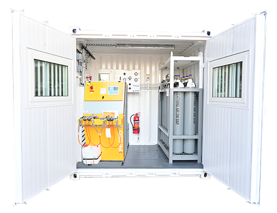 DIVING DECOMPRESSION CHAMBER TWO MAN WITH MACHINERY CONTROL