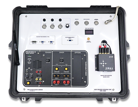 PORTABLE SINGLE DIVER VIDEO SYSTEMS WITH COMMUNICATION