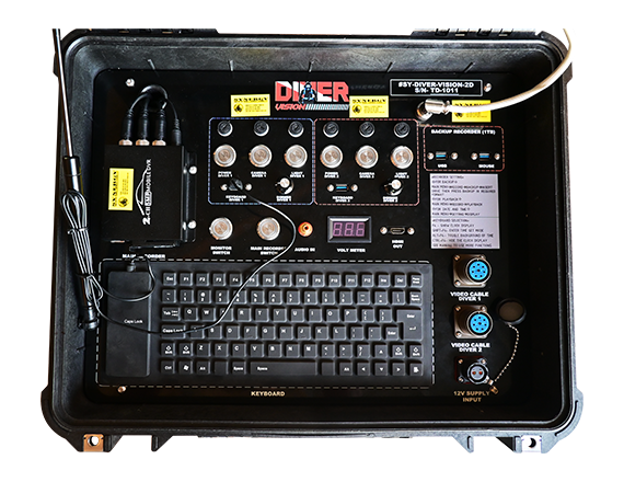PORTABLE TWO DIVER VIDEO SYSTEMS