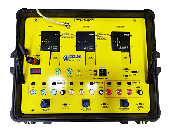 PORTABLE THREE DIVER VIDEO SYSTEMS
